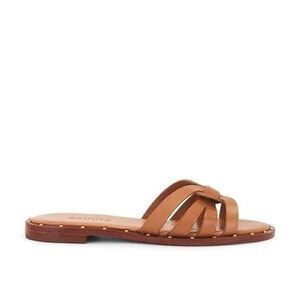 NEW Schutz Phoenix Flat Leather Sandal